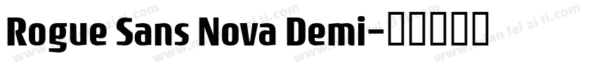 Rogue Sans Nova Demi字体转换